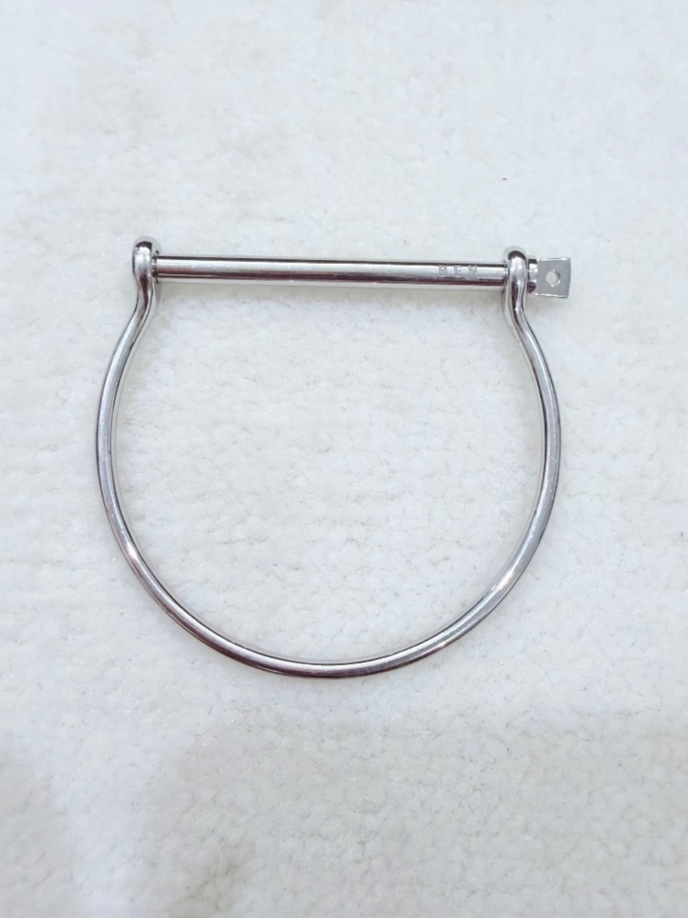 Miansai 925 Sterling Silver Thin Screw Cuff 'BEN' Engraved